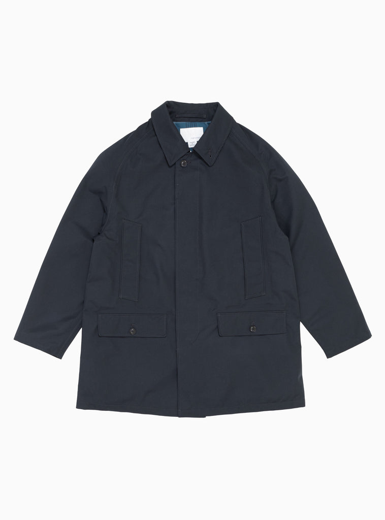 GORE-TEX Short Soutien Collar Coat Navy by nanamica by Couverture & The Garbstore