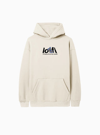 Garden Logo Hoodie Cream by Lo-Fi | Couverture & The Garbstore