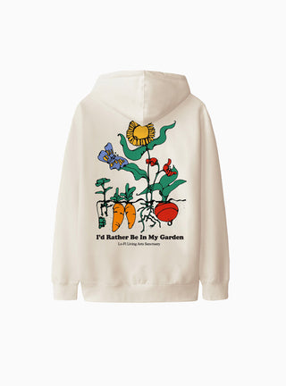 Garden Logo Hoodie Cream by Lo-Fi | Couverture & The Garbstore
