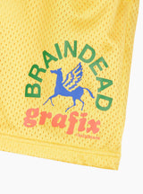 Grafix Team Shorts Yellow by Brain Dead | Couverture & The Garbstore