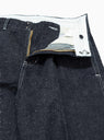 Denim Pleated Pant Navy by Garbstore by Couverture & The Garbstore