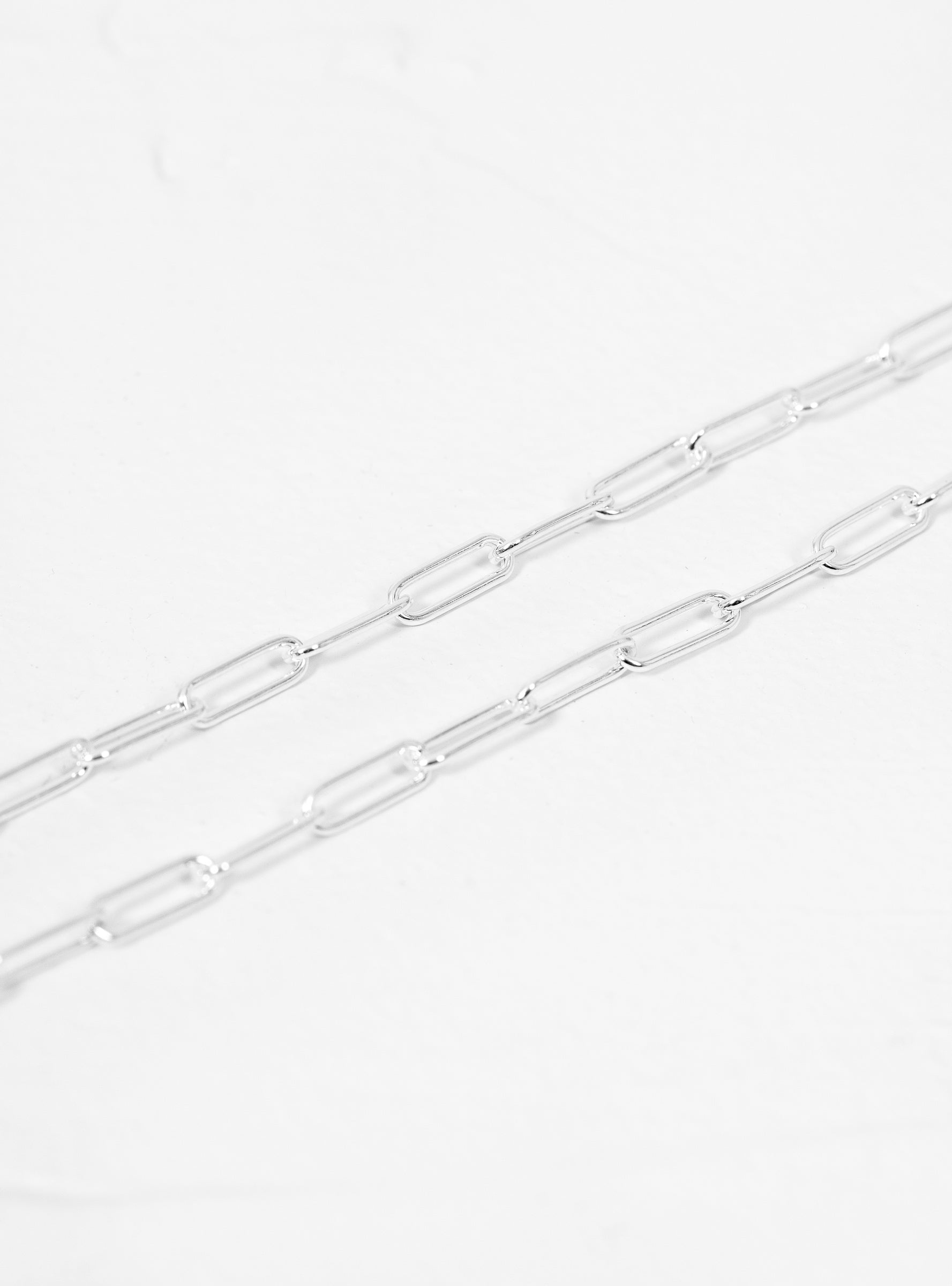Silver Paper Clip Chain 2mm 20" by Garbstore Couverture & The Garbstore