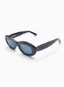 Courtney Sunglasses Navy by Sun Buddies | Couverture & The Garbstore Side Shot