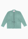 Cotton Open Cardigan Teal by The English Difference | Couverture & The Garbstore