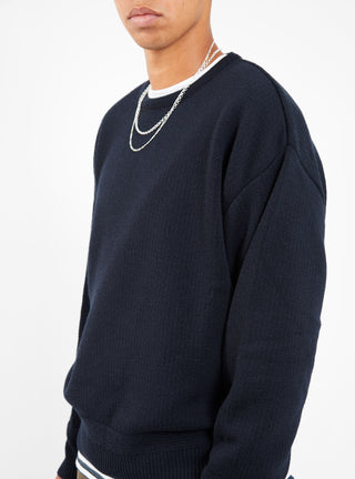 Kendrew Merino Wool Crew Sweater Navy by The English Difference | Couverture & The Garbstore