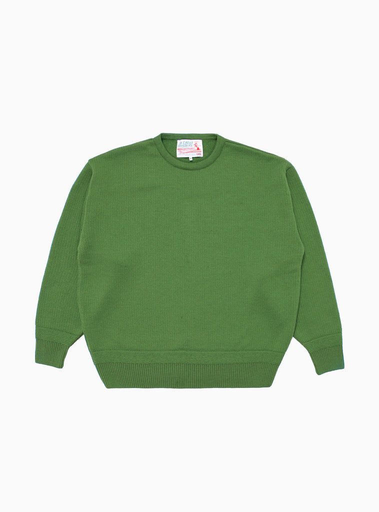 Kendrew Merino Wool Crew Sweater Olive by The English Difference | Couverture & The Garbstore
