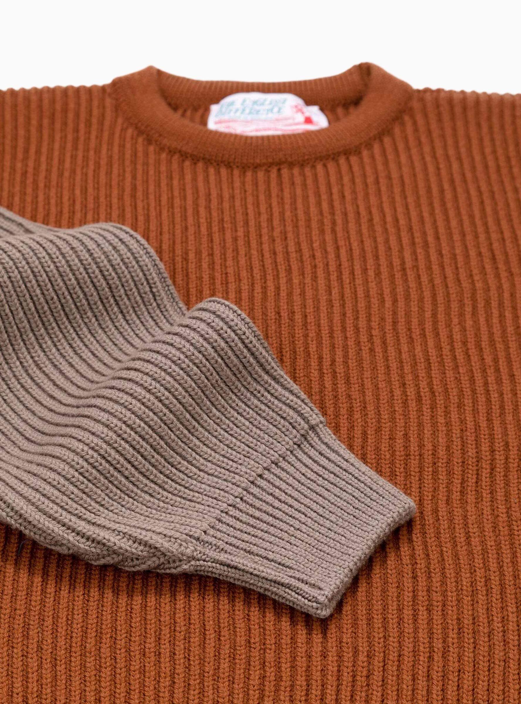 Beacon Merino Wool Crew Sweater Rust & Earth by The English Difference | Couverture & The Garbstore