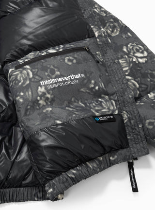 PERTEX® T Down Jacket Black Floral by thisisneverthat | Couverture & The Garbstore