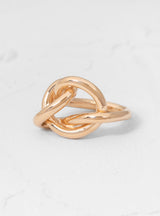 Large Knot Ring Gold Plated Brass by Helena Rohner | Couverture & The Garbstore