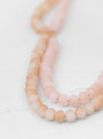 Double Strip Faceted Necklace Off White & Pink by Helena Rohner | Couverture & The Garbstore