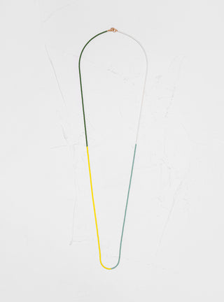 Long Miyuki Beads Necklace Green & Yellow by Helena Rohner | Couverture & The Garbstore