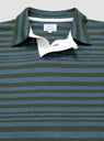 Stripe Rugby Shirt Olive & Navy by Drop Out Sports | Couverture & The Garbstore