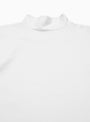 Long Sleeve High Neck Tee White by Drop Out Sports | Couverture & The Garbstore