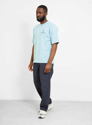 Heavyweight Cotton Ladbroke T-Shirt Blue by Drop Out Sports | Couverture & The Garbstore