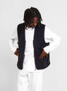Harold Reversible Vest Anthracite by Pop Trading Company by Couverture & The Garbstore