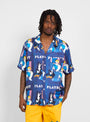Orson Playboy Shirt Blue by Soulland x Playboy | Couverture & The Garbstore