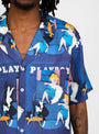 Orson Playboy Shirt Blue by Soulland x Playboy | Couverture & The Garbstore