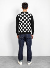 Rayon Dot Cardigan Black by Gaijin Made | Couverture & The Garbstore