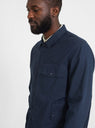 Cotton Linen Field Jacket Navy by Garbstore | Couverture & The Garbstore