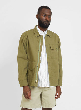 Cotton Linen Field Jacket Green by Garbstore | Couverture & The Garbstore