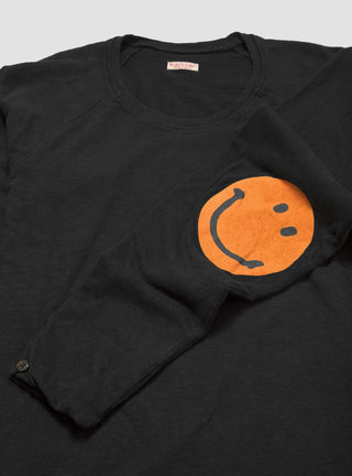 Smilie Patch Chef Long Sleeve Tee Black & Orange by Kapital by Couverture & The Garbstore