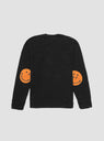 Smilie Patch Chef Long Sleeve Tee Black & Orange by Kapital by Couverture & The Garbstore