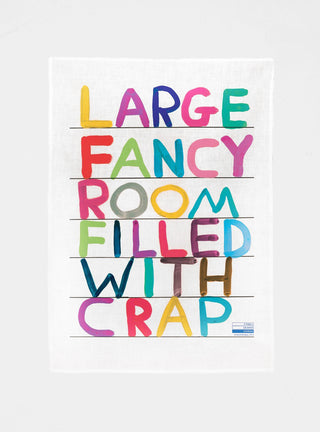 David Shrigley Fancy Room Tea Towel Multi by Third Drawer Down | Couverture & The Garbstore