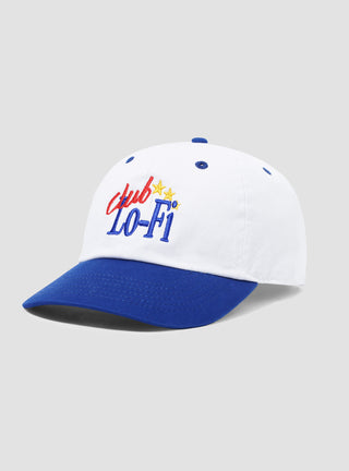 Club Lo-Fi 6-Panel Cap White & Royal Blue by Lo-Fi | Couverture & The Garbstore