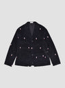 Embroidered Miffy Cord Suit Jacket Black by Pop Trading Company | Couverture & The Garbstore