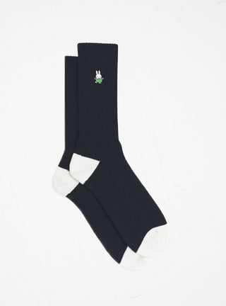Miffy Embroidered Dancing Socks Black by Pop Trading Company | Couverture & The Garbstore