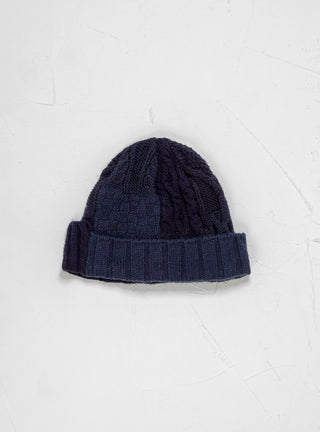 Panel Patch WT Beanie Navy by Sublime | Couverture & The Garbstore