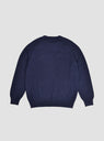 Arch Knitted Crewneck Jumper Navy by Pop Trading Company | Couverture & The Garbstore