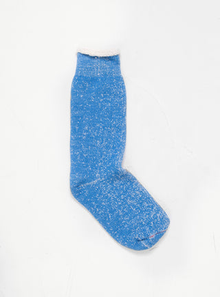Double Face Merino Wool Crew Socks Blue by ROTOTO by Couverture & The Garbstore