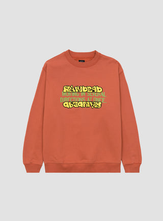 Movement Crewneck Sweatshirt Terracotta by Brain Dead | Couverture & The Garbstore