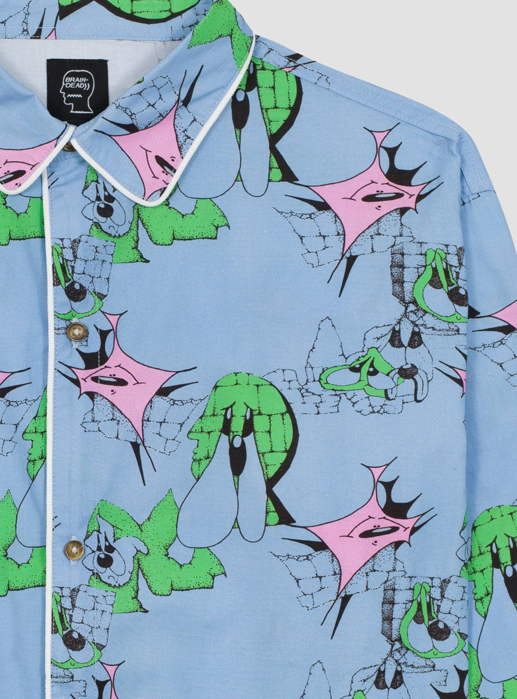 Yard Dawg Pyjama Top Blue by Brain Dead | Couverture & The Garbstore