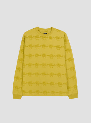Running Head Long Sleeve T-Shirt Yellow by Brain Dead | Couverture & The Garbstore
