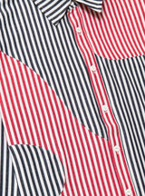 Patchwork Stripe Button Down Shirt Multi by Brain Dead | Couverture & The Garbstore