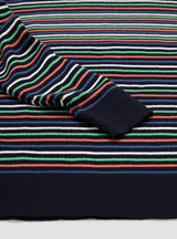 Micro Stripe Crew Navy by The English Difference | Couverture & The Garbstore
