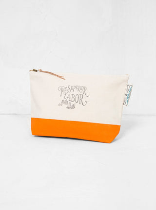 Large Canvas Pouch Orange by The Superior Labor by Couverture & The Garbstore