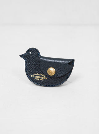 Leather Bird Coin Case Navy by The Superior Labor | Couverture & The Garbstore