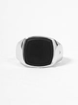 Black Onyx Cushion Ring by Tom Wood | Couverture & The Garbstore