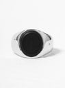 Black Onyx Oval Ring by Tom Wood | Couverture & The Garbstore