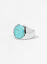 Turquoise Oval Ring by Tom Wood | Couverture & The Garbstore