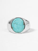 Turquoise Oval Ring by Tom Wood | Couverture & The Garbstore