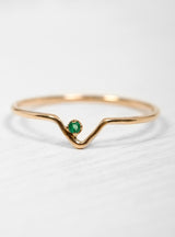 Emerald Triangle Ring by Wwake | Couverture & The Garbstore